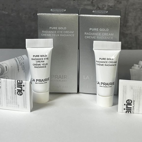 LA PRAIRIEPURE GOLD X2 Bundle Radiance Eye Cream &Radiance Cream 3mL Travel